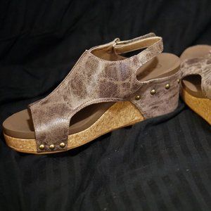cushy wedge sandal women's 10